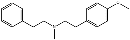 4-Methoxy-N-methyl-N-(2-phenylethyl)benzeneethanamine 结构式