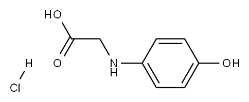 (R)-4-hydroxyphenylglycine hydrochloride 结构式