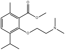 3-[2-(Dimethylamino)ethoxy]-p-cymene-2-carboxylic acid methyl ester 结构式