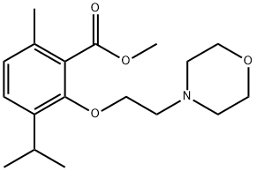 3-(2-Morpholinoethoxy)-p-cymene-2-carboxylic acid methyl ester 结构式