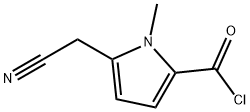 1H-Pyrrole-2-carbonyl chloride, 5-(cyanomethyl)-1-methyl- (9CI) 结构式