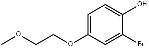 2-溴-4-(2-甲氧基-乙氧基)-苯酚 结构式