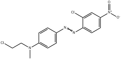 N-(2-chloroethyl)-4-[(2-chloro-4-nitrophenyl)azo]-N-methylaniline 结构式