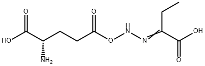 alpha-ketobutyric acid gamma-glutamyl hydrazone 结构式