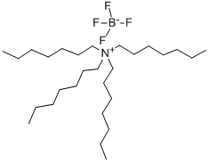 TETRAHEPTYLAMMONIUM TETRAFLUOROBORATE 结构式