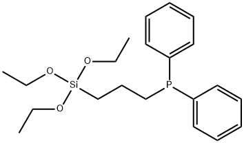 二苯基[3-(三乙氧基甲硅烷基)丙基]膦 结构式