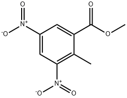 2-甲基-3,5二硝基苯甲酸甲酯 结构式