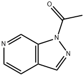 1-乙酰基吡唑并[3,4-C]吡啶 结构式