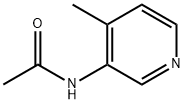 N-(4-甲基吡啶-3-基)乙酰胺 结构式