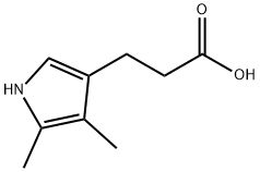 4,5-Dimethyl-1H-pyrrole-3-propionic acid 结构式