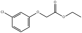 ETHYL 2-(3-CHLOROPHENOXY)ACETATE 结构式