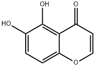 5,6-Dihydroxy-4H-1-benzopyran-4-one 结构式