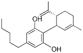 2-[(6R)-3-methyl-6-prop-1-en-2-yl-1-cyclohex-2-enyl]-5-pentyl-benzene-1,3-diol 结构式