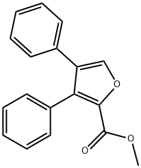 METHYL-3,4-DIPHENYL-2-FUROATE 结构式