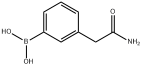 (3-(2-氨基-2-羰基乙基)苯基)硼酸 结构式