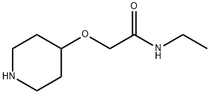 N-乙基-2-(4-哌啶基氧)乙酰胺 结构式