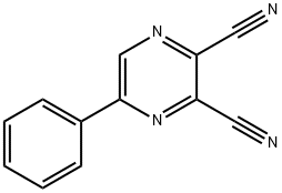 2,3-二氰基-5-苯吡嗪 结构式