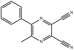 2,3-二氰基-6-甲基-5-苯吡嗪 结构式