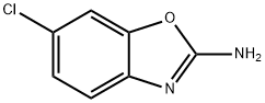 2-氨基-6-氯苯并噁唑 结构式