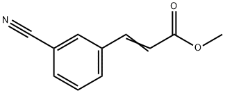3-(3-苯腈)丙烯酸甲酯 结构式