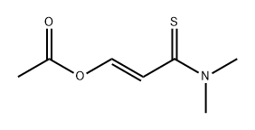 (E)-3-(Acetyloxy)-N,N-dimethyl-2-propenethioamide 结构式