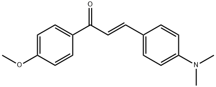 (E)-4-(DIMETHYLAMINO)-4'-METHOXYCHALCONE 结构式