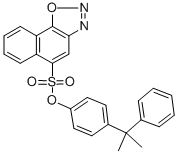 4-(2,2-DIPHENYLPROPANE-4-YLOXYSULFONYL) NAPHTHOQUINONE-1,2-DIAZIDE 结构式