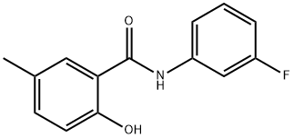 Benzamide, N-(3-fluorophenyl)-2-hydroxy-5-methyl- (9CI) 结构式