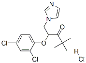 2-(2,4-dichlorophenoxy)-1-(1H-imidazol-1-yl)-4,4-dimethylpentan-3-one monohydrochloride 结构式