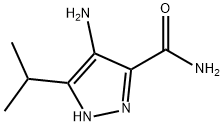 4-氨基-3-异丙基-1H-吡唑-5-甲酰胺 结构式
