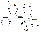 sodium 2,9-dimethyl-4,7-diphenyl-1,10-phenanthrolinesulphonate 结构式