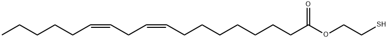 (Z,Z)-9,12-十八烷二烯酸-2-巯基乙醇酯 结构式