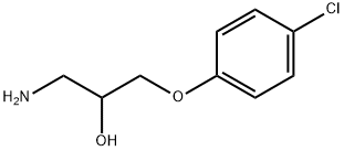 1-氨基-3-(4-氯苯氧基)丙-2-醇 结构式