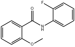 N-(2-氟苯基)-2-甲氧基苯甲酰胺 结构式