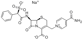 头孢磺啶钠 结构式