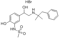 N-(2-HYDROXY-5-(1-HYDROXY-2-(2-METHYL-1-PHENYLPROPAN-2-YLAMINO)ETHYL)PHENYL)METHANE
 结构式