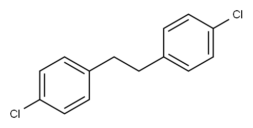1,2-双(4-氯苯基)乙烷 结构式