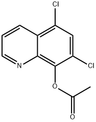 Acetic acid 5,7-dichloro-8-quinolyl ester 结构式