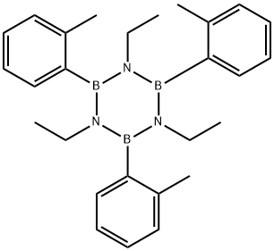 1,3,5-Triethyl-2,4,6-tris(2-methylphenyl)borazine 结构式