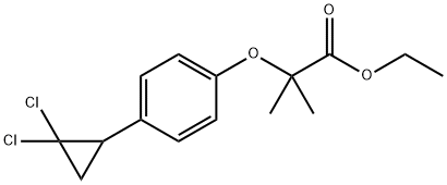 ethyl 2-[4-(2,2-dichlorocyclopropyl)phenoxy]-2-methylpropionate 结构式