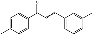 3-(3-methylphenyl)-1-(4-methylphenyl)prop-2-en-1-one 结构式