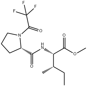 N-[1-(Trifluoroacetyl)-L-prolyl]-L-isoleucine methyl ester 结构式