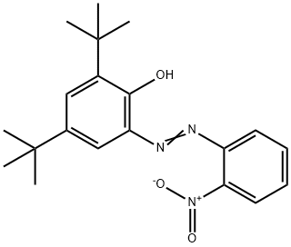 2-(2'-硝基苯偶氮)-4,6-二叔丁基酚 结构式