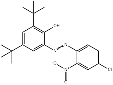 2-(2'-硝基-4'-氯苯偶氮)-4,6-二叔丁基酚 结构式