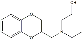 2-[N-(1,4-Benzodioxan-2-ylmethyl)ethylamino]ethanol 结构式