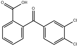 2-(3,4-DICHLOROBENZOYL)BENZOIC ACID 结构式