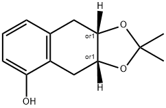 cis-3a,4,9,9a-tetrahydro-2,2-dimethylnaphtho[2,3-d]-1,3-dioxol-5-ol 结构式