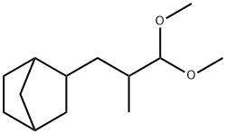 2-(3,3-dimethoxy-2-methylpropyl)bicyclo[2.2.1]heptane 结构式