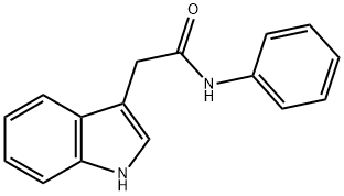 N-Phenyl-1H-indole-3-acetamide 结构式