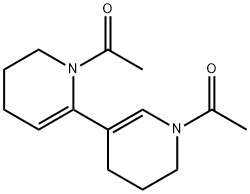 1,1'-Diacetyl-1,1',4,4',5,5',6,6'-octahydro-2,3'-bipyridine 结构式